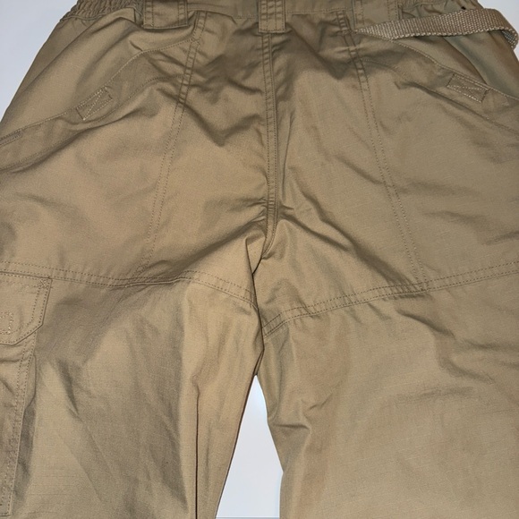 5.11 Tactical Series Womens Pants Size 12 Beige Cargo Ripstop Canvas Taclite Pro - Picture 7 of 10